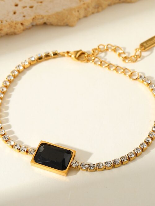 Eclipse Black Tennis Bracelet