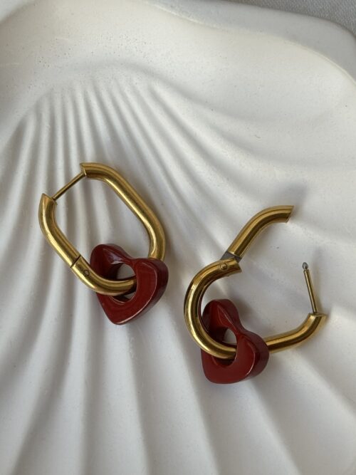Cherry Cupid Hoop Earrings