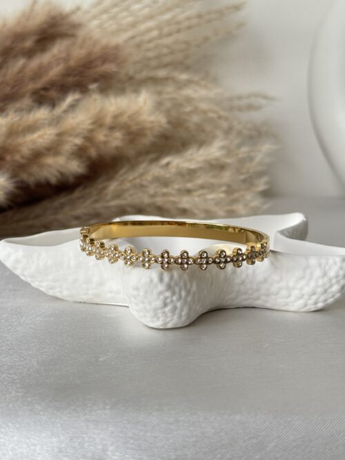 Diamond Dew Lock Bangle