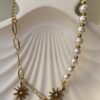 Sun & Pearl Charm Bracelet
