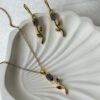Twilight Tulip Necklace Jewellery Set