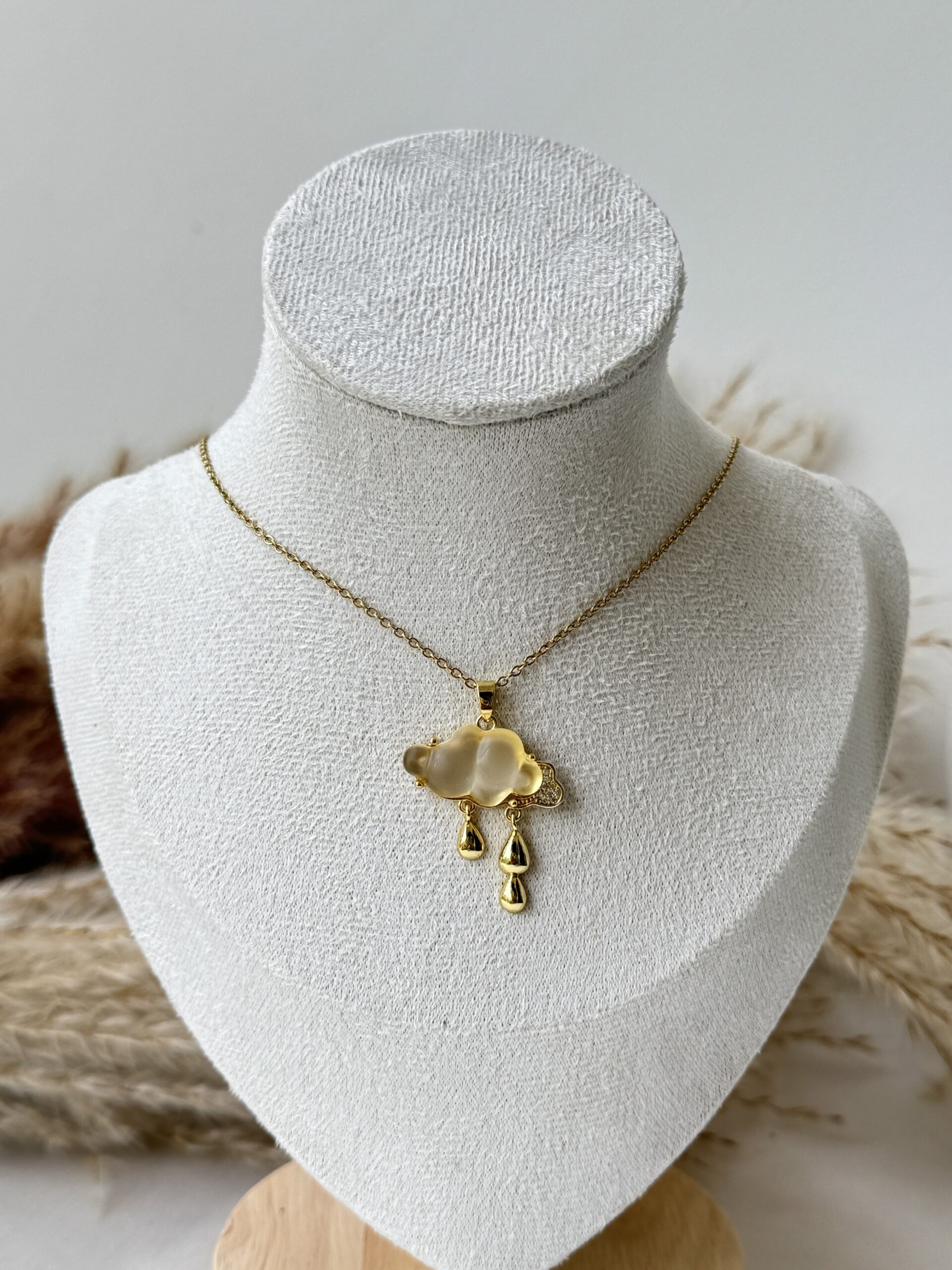 Cotton Cloud Necklace