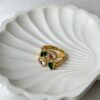 Emerald Blush Bloom Ring