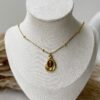 Gold Teardrop Necklace