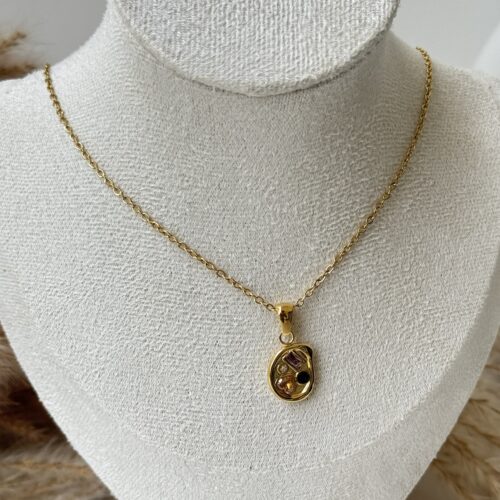 Mango Gemstone Necklace
