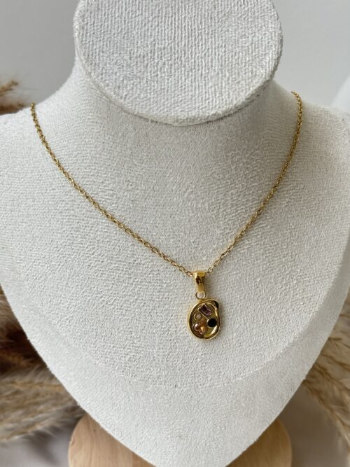Mango Gemstone Necklace