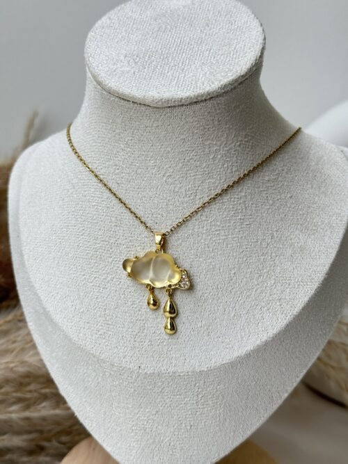 Cotton Cloud Necklace