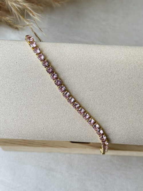 Rose Tennis Bracelet