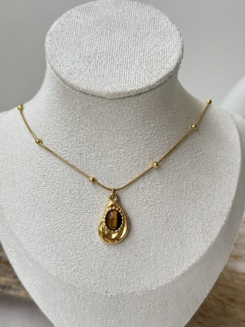 Gold Teardrop Necklace