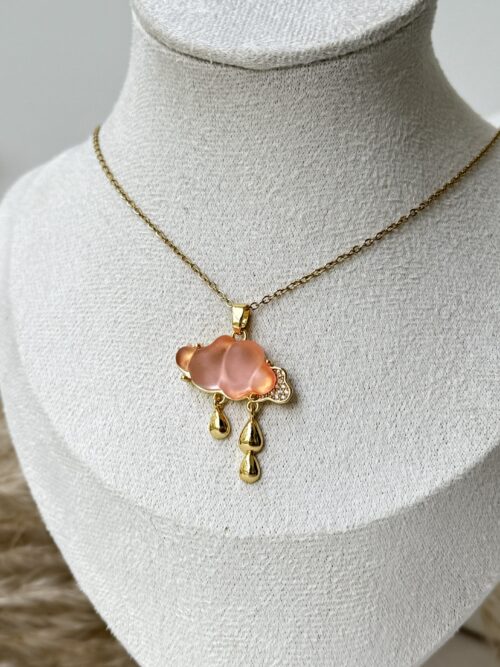 Pink Blush Cloud Necklace