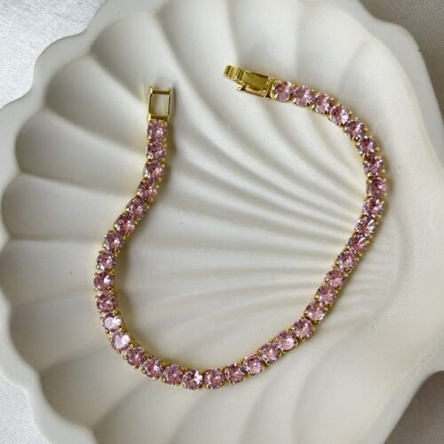 Rose Tennis Bracelet