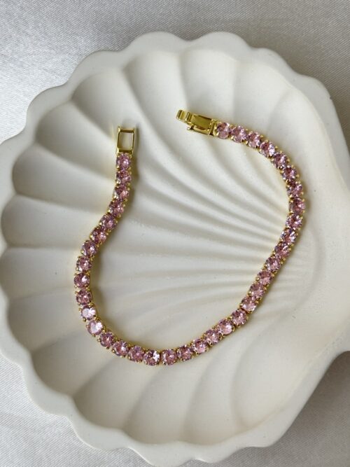 Rose Tennis Bracelet